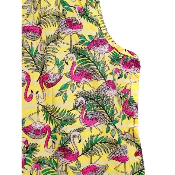 Anthony Richards Pink Flamingo Hawaiian Muumuu Midi House Dress, LP Large Petite - Picture 4 of 7